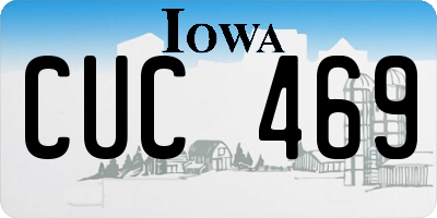 IA license plate CUC469