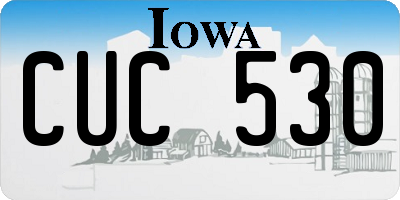 IA license plate CUC530