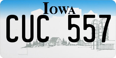 IA license plate CUC557