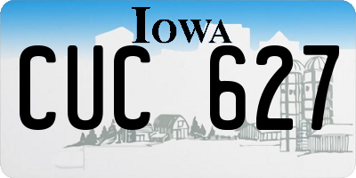 IA license plate CUC627