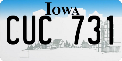 IA license plate CUC731
