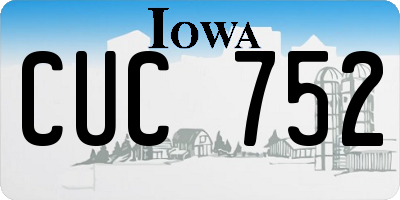 IA license plate CUC752