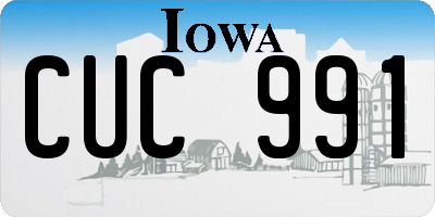 IA license plate CUC991