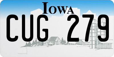 IA license plate CUG279