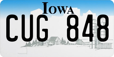 IA license plate CUG848