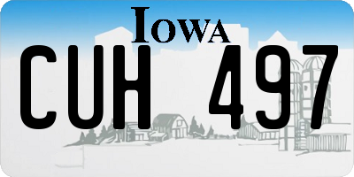 IA license plate CUH497