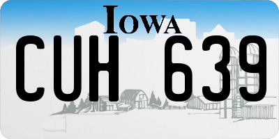 IA license plate CUH639