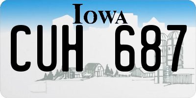 IA license plate CUH687