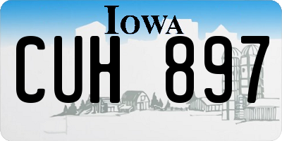 IA license plate CUH897