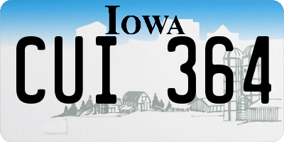 IA license plate CUI364