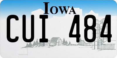 IA license plate CUI484