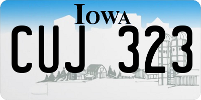 IA license plate CUJ323