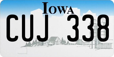 IA license plate CUJ338