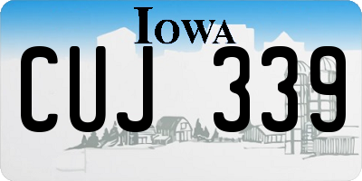 IA license plate CUJ339