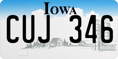 IA license plate CUJ346