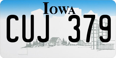 IA license plate CUJ379