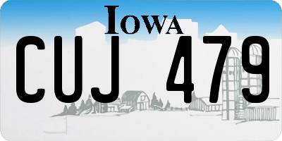 IA license plate CUJ479