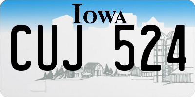IA license plate CUJ524