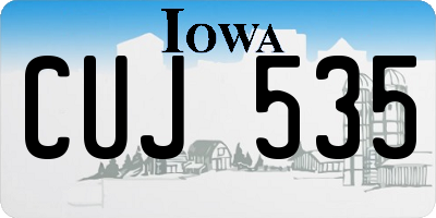 IA license plate CUJ535