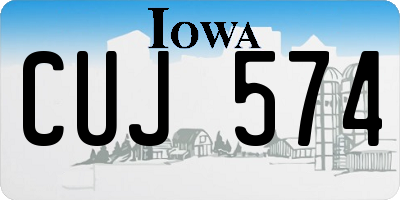 IA license plate CUJ574