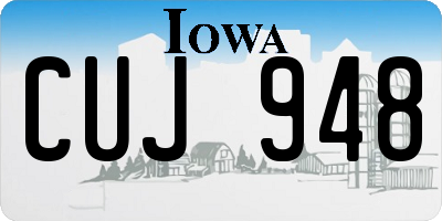 IA license plate CUJ948