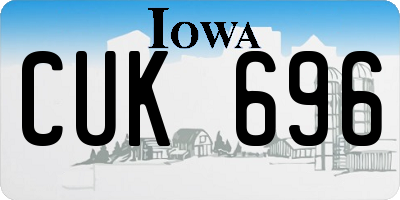IA license plate CUK696