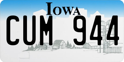 IA license plate CUM944
