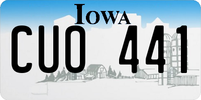 IA license plate CUO441