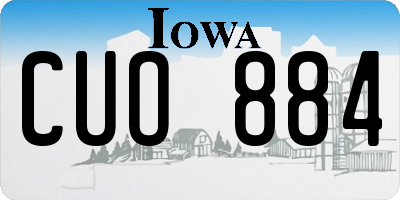 IA license plate CUO884