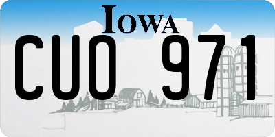 IA license plate CUO971
