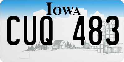 IA license plate CUQ483
