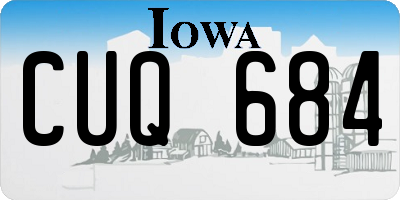 IA license plate CUQ684