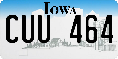 IA license plate CUU464