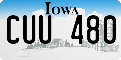 IA license plate CUU480