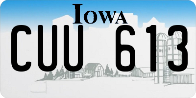 IA license plate CUU613