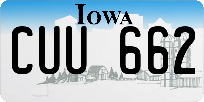 IA license plate CUU662