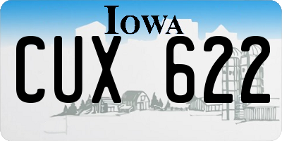 IA license plate CUX622