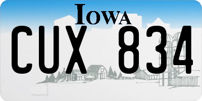 IA license plate CUX834