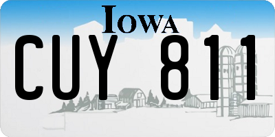 IA license plate CUY811