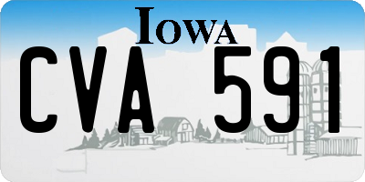 IA license plate CVA591