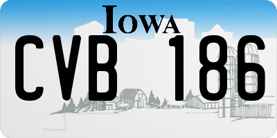 IA license plate CVB186