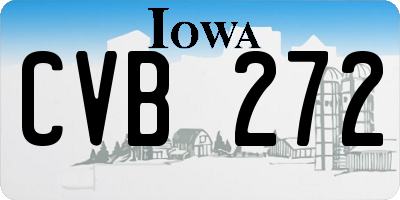 IA license plate CVB272