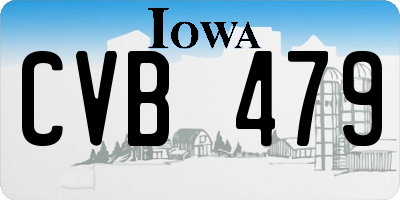 IA license plate CVB479
