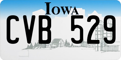 IA license plate CVB529
