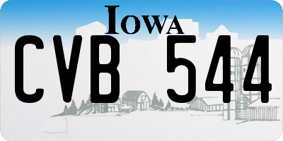 IA license plate CVB544