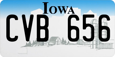 IA license plate CVB656
