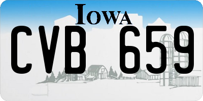 IA license plate CVB659