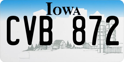 IA license plate CVB872