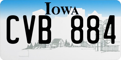 IA license plate CVB884