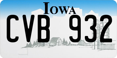 IA license plate CVB932